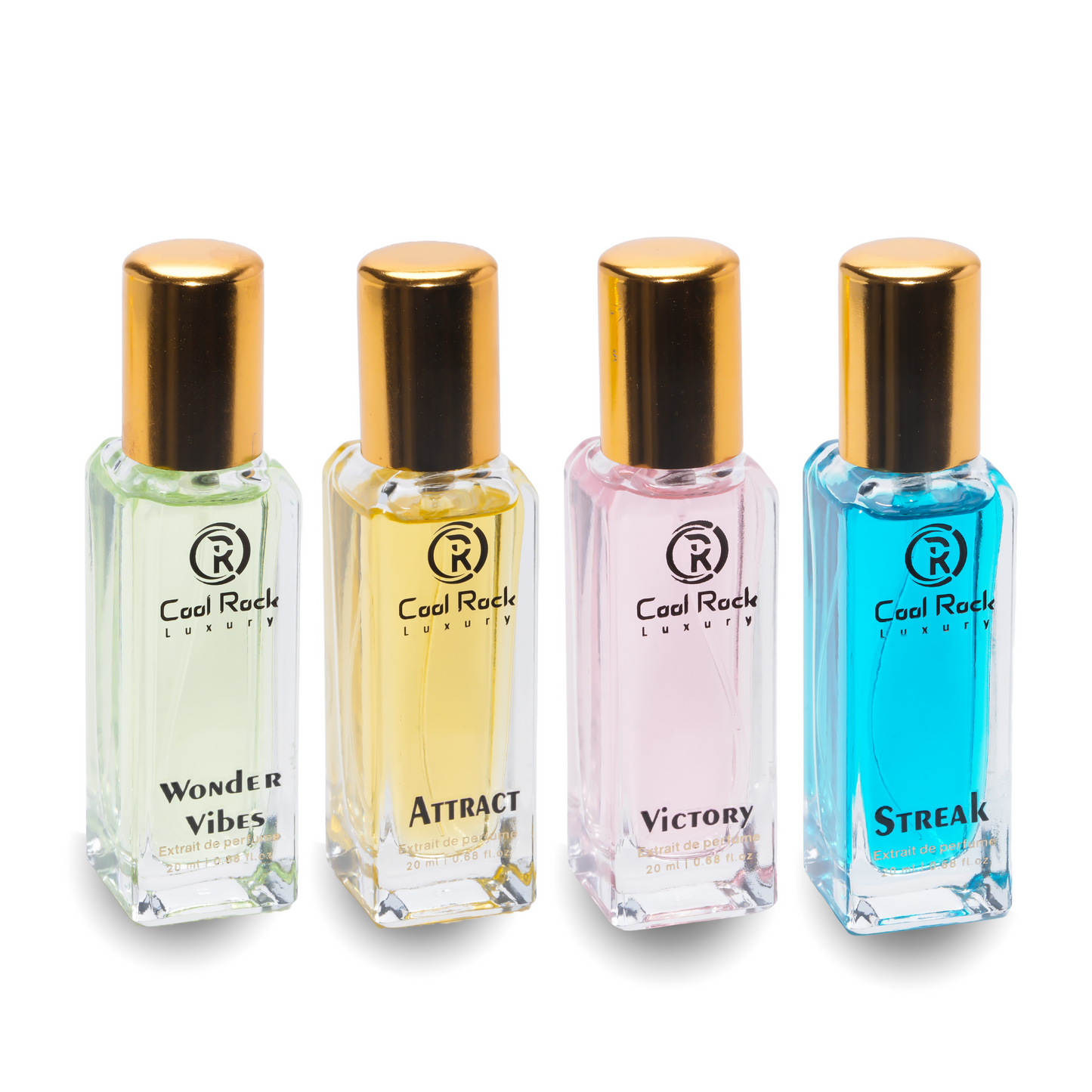 Gift Set 4x20ml Extrait De Parfum – Unisex Long Lasting Woody, Musky, Floral & Aromatic Scents – 80ml