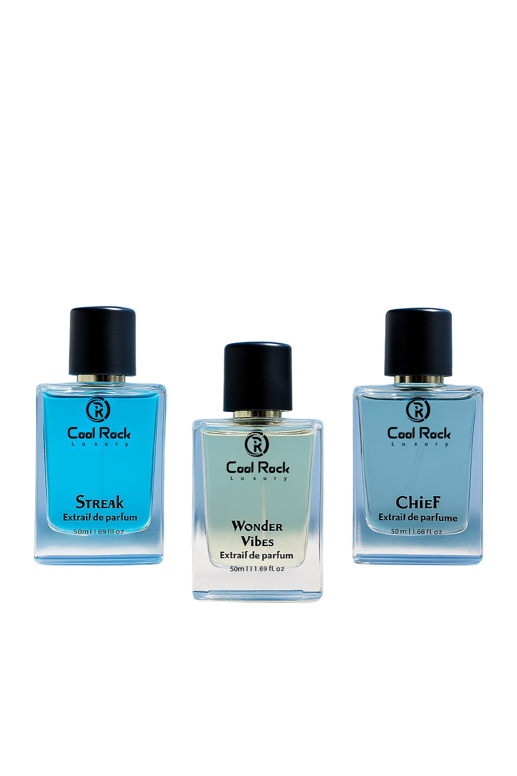 Premium Perfume Set of 3x50ml | Wonder Vibes For Men | Streak For Women | Chief Unisex Luxury Fragrance Scent
