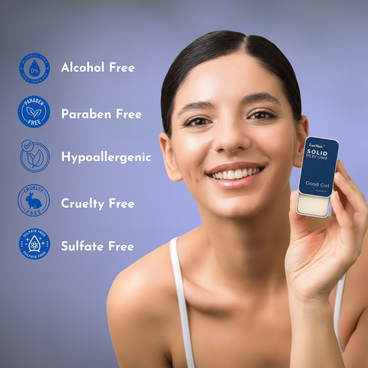 Cool Rock Solid Perfume Duo – Good Girl & Le Male | Natural Long-Lasting Pocket Fragrance Set for Men & Women