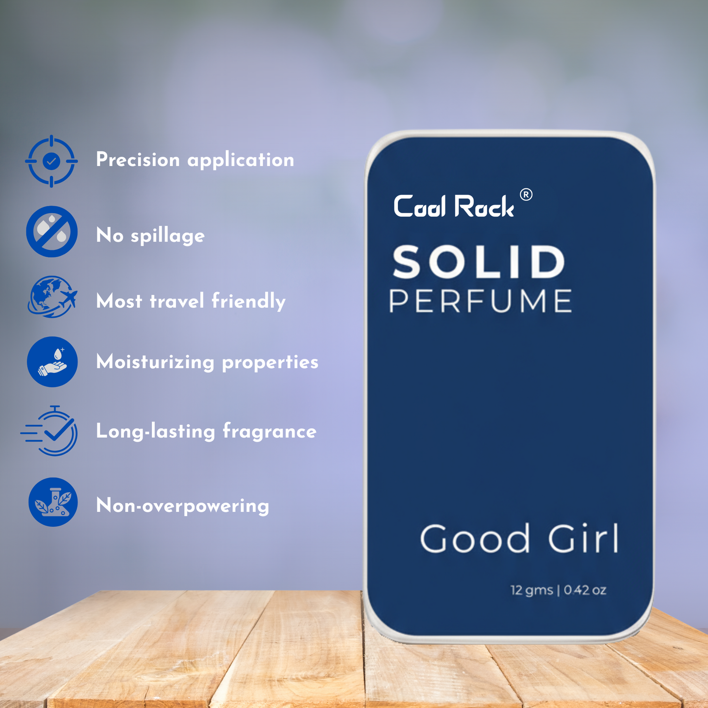 Cool Rock Solid Perfume Duo – Good Girl & Le Male | Natural Long-Lasting Pocket Fragrance Set for Men & Women