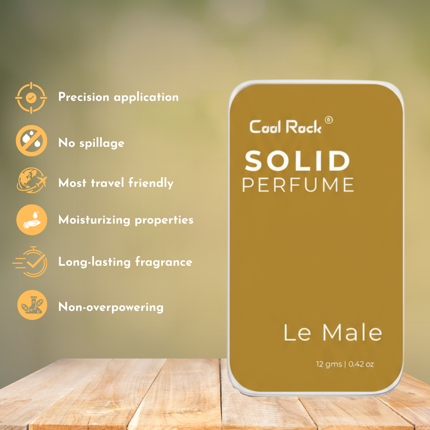 Cool Rock Solid Perfume Duo – Good Girl & Le Male | Natural Long-Lasting Pocket Fragrance Set for Men & Women