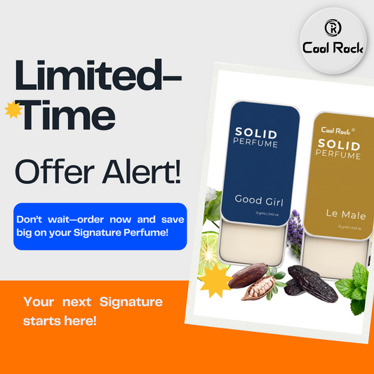 Cool Rock Solid Perfume Duo – Good Girl & Le Male | Natural Long-Lasting Pocket Fragrance Set for Men & Women