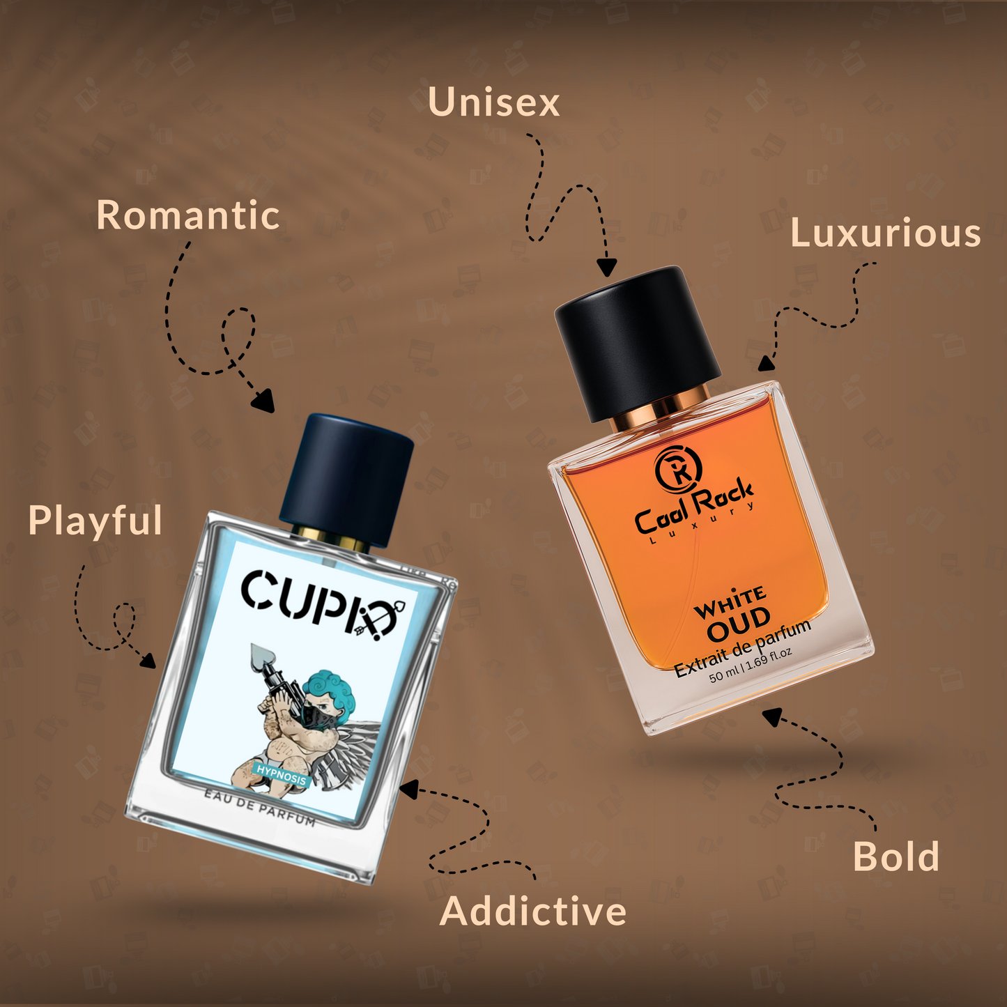 Cupid + White Oud Luxury Perfume Combo – Long Lasting | Unisex | 50ml x 2 | Free Delivery Pan India