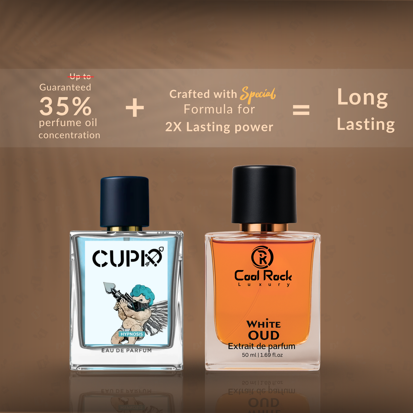 Cupid + White Oud Luxury Perfume Combo – Long Lasting | Unisex | 50ml x 2 | Free Delivery Pan India