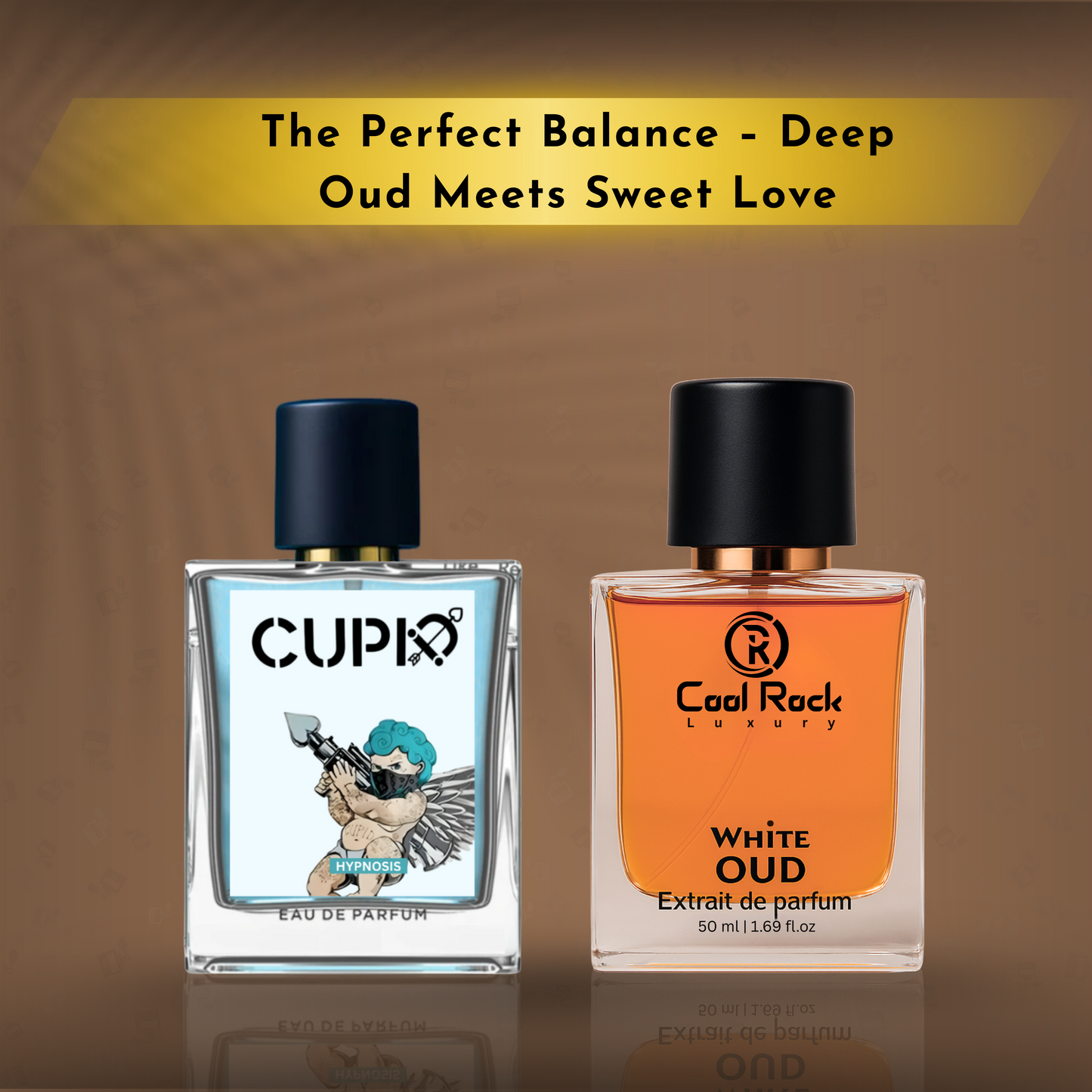 Cupid + White Oud Luxury Perfume Combo – Long Lasting | Unisex | 50ml x 2 | Free Delivery Pan India