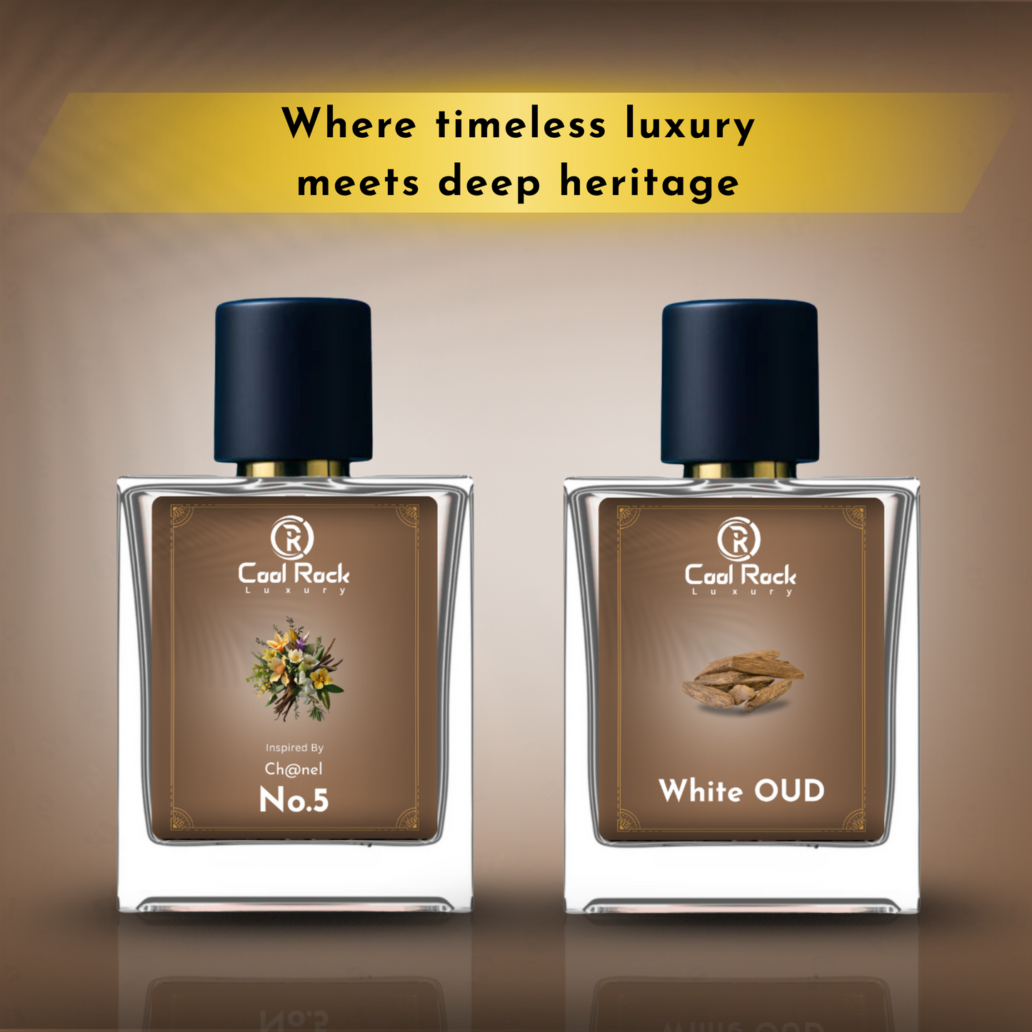 Ch@nel No. 5 & White Oud Perfume Combo | Luxury Fragrance Set Iconic Floral and Rich Oud Scent | Long-Lasting Perfume