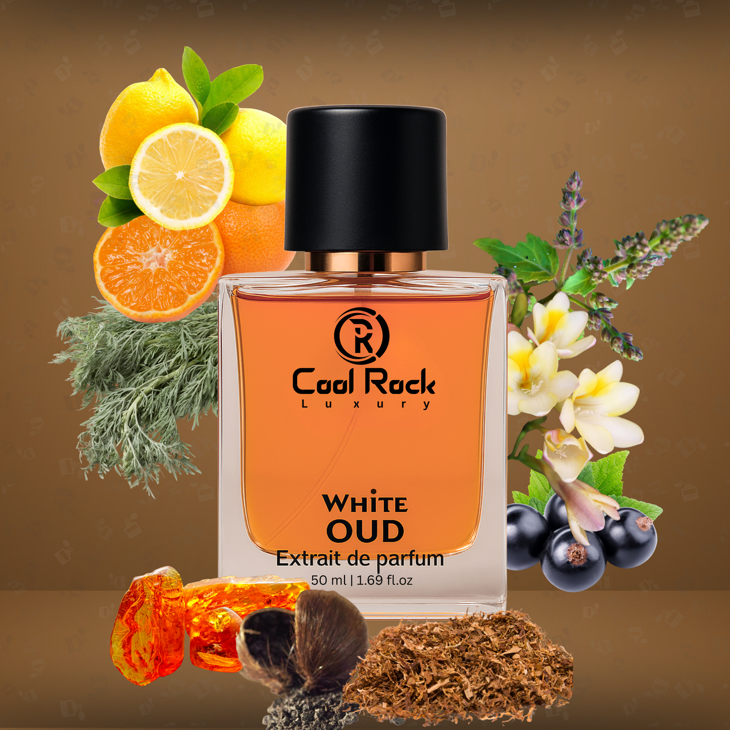 Cool Rock Luxury Perfume Combo – Cacao Gourmand Oriental & White Oud Extrait de Parfum – Long Lasting, Unisex, Premium Fragrance, 50ml Each