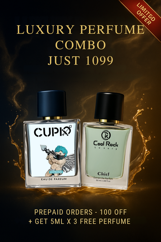 Luxury Perfume Combo – Cool Rock CUPID &  Chief  + 3 Free 5ml perfume Samples