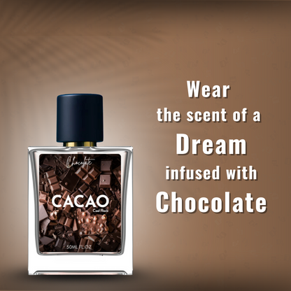 Cool Rock Luxury Perfume Combo – Cacao Gourmand Oriental & White Oud Extrait de Parfum – Long Lasting, Unisex, Premium Fragrance, 50ml Each