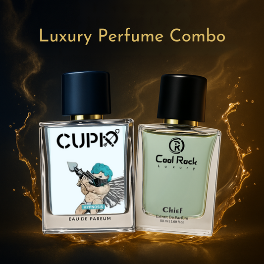 Luxury Perfume Combo – Cool Rock CUPID &  Chief  + 3 Free 5ml perfume Samples